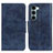 Custodia Portafoglio In Pelle Cover con Supporto M02L per Motorola Moto G200 5G Blu