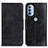 Custodia Portafoglio In Pelle Cover con Supporto M02L per Motorola Moto G41 Nero