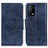 Custodia Portafoglio In Pelle Cover con Supporto M02L per Oppo K9 5G Blu