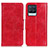 Custodia Portafoglio In Pelle Cover con Supporto M02L per Realme 8 4G Rosso