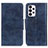 Custodia Portafoglio In Pelle Cover con Supporto M02L per Samsung Galaxy A33 5G Blu