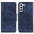 Custodia Portafoglio In Pelle Cover con Supporto M02L per Samsung Galaxy S23 Plus 5G Blu