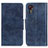 Custodia Portafoglio In Pelle Cover con Supporto M02L per Samsung Galaxy XCover 5 SM-G525F Blu