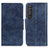 Custodia Portafoglio In Pelle Cover con Supporto M02L per Sony Xperia 1 III Blu