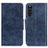 Custodia Portafoglio In Pelle Cover con Supporto M02L per Sony Xperia 10 III Lite Blu