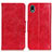 Custodia Portafoglio In Pelle Cover con Supporto M02L per Sony Xperia Ace III Rosso