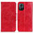 Custodia Portafoglio In Pelle Cover con Supporto M02L per Xiaomi Poco M4 5G Rosso