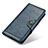 Custodia Portafoglio In Pelle Cover con Supporto M03L per Samsung Galaxy S23 Ultra 5G Blu