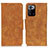 Custodia Portafoglio In Pelle Cover con Supporto M03L per Xiaomi Redmi Note 10 Pro 5G Khaki