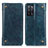 Custodia Portafoglio In Pelle Cover con Supporto M04L per Oppo A56 5G Blu