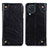 Custodia Portafoglio In Pelle Cover con Supporto M04L per Samsung Galaxy M32 4G Nero