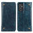 Custodia Portafoglio In Pelle Cover con Supporto M04L per Samsung Galaxy Quantum2 5G Blu