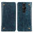 Custodia Portafoglio In Pelle Cover con Supporto M04L per Sony Xperia PRO-I Blu