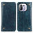 Custodia Portafoglio In Pelle Cover con Supporto M04L per Xiaomi Mi 11 Pro 5G Blu