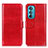 Custodia Portafoglio In Pelle Cover con Supporto M05L per Motorola Moto Edge 30 5G Rosso