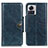 Custodia Portafoglio In Pelle Cover con Supporto M05L per Motorola Moto Edge X30 Pro 5G Blu