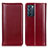 Custodia Portafoglio In Pelle Cover con Supporto M05L per Oppo Reno6 5G Rosso