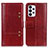 Custodia Portafoglio In Pelle Cover con Supporto M06L per Samsung Galaxy A33 5G Rosso