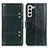 Custodia Portafoglio In Pelle Cover con Supporto M06L per Samsung Galaxy S21 Plus 5G Verde