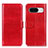 Custodia Portafoglio In Pelle Cover con Supporto M07L per Google Pixel 8a 5G Rosso