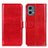 Custodia Portafoglio In Pelle Cover con Supporto M07L per Motorola Moto G 5G (2023) Rosso