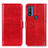 Custodia Portafoglio In Pelle Cover con Supporto M07L per Motorola Moto G Pure Rosso