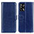 Custodia Portafoglio In Pelle Cover con Supporto M07L per Oppo A95 4G Blu