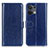 Custodia Portafoglio In Pelle Cover con Supporto M07L per Oppo Reno8 Pro 5G Blu