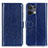 Custodia Portafoglio In Pelle Cover con Supporto M07L per Oppo Reno9 Pro+ Plus 5G Blu