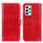 Custodia Portafoglio In Pelle Cover con Supporto M07L per Samsung Galaxy A73 5G Rosso