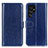 Custodia Portafoglio In Pelle Cover con Supporto M07L per Samsung Galaxy S21 Ultra 5G Blu