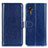 Custodia Portafoglio In Pelle Cover con Supporto M07L per Samsung Galaxy XCover 5 SM-G525F Blu