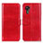 Custodia Portafoglio In Pelle Cover con Supporto M07L per Samsung Galaxy XCover 5 SM-G525F Rosso