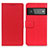 Custodia Portafoglio In Pelle Cover con Supporto M08L per Google Pixel 6 Pro 5G Rosso