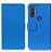 Custodia Portafoglio In Pelle Cover con Supporto M08L per Motorola Moto G Pure Blu