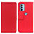 Custodia Portafoglio In Pelle Cover con Supporto M08L per Motorola Moto G31 Rosso