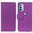 Custodia Portafoglio In Pelle Cover con Supporto M08L per Motorola Moto G31 Viola