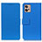 Custodia Portafoglio In Pelle Cover con Supporto M08L per Motorola Moto G32 Blu