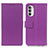 Custodia Portafoglio In Pelle Cover con Supporto M08L per Motorola Moto G71s 5G Viola
