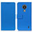 Custodia Portafoglio In Pelle Cover con Supporto M08L per Nokia C21 Blu