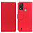 Custodia Portafoglio In Pelle Cover con Supporto M08L per Nokia C21 Plus Rosso