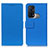 Custodia Portafoglio In Pelle Cover con Supporto M08L per Oppo Reno5 A Blu