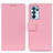 Custodia Portafoglio In Pelle Cover con Supporto M08L per Oppo Reno6 Pro 5G India Rosa