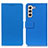 Custodia Portafoglio In Pelle Cover con Supporto M08L per Samsung Galaxy S21 5G Blu
