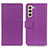 Custodia Portafoglio In Pelle Cover con Supporto M08L per Samsung Galaxy S21 Plus 5G Viola