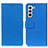 Custodia Portafoglio In Pelle Cover con Supporto M08L per Samsung Galaxy S22 Plus 5G Blu