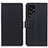 Custodia Portafoglio In Pelle Cover con Supporto M08L per Samsung Galaxy S22 Ultra 5G Nero