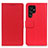 Custodia Portafoglio In Pelle Cover con Supporto M08L per Samsung Galaxy S22 Ultra 5G Rosso