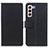 Custodia Portafoglio In Pelle Cover con Supporto M08L per Samsung Galaxy S23 5G Nero