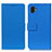 Custodia Portafoglio In Pelle Cover con Supporto M08L per Samsung Galaxy Xcover Pro 2 5G Blu